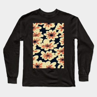 Beautiful Stylized Yellow Flowers, for all those who love nature #217 Long Sleeve T-Shirt